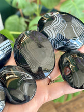 Load image into Gallery viewer, Black onyx palm stone
