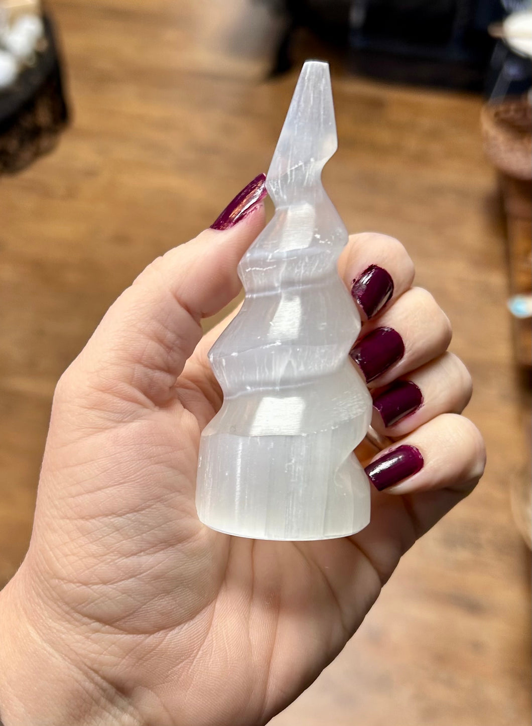 Selenite, a.k.a. satin spar spiral