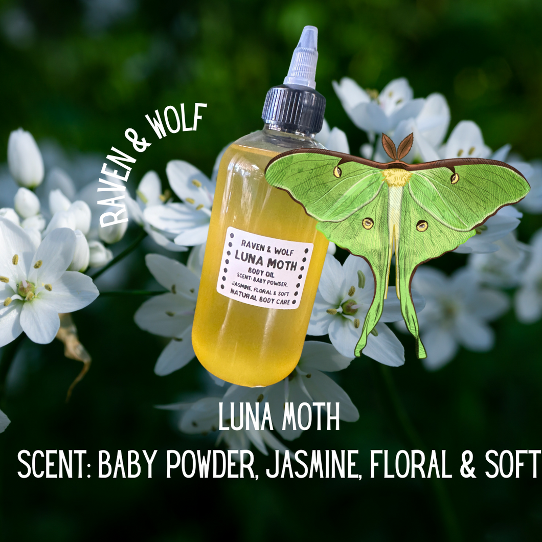 Luna Moth Body Oil- 8oz organic