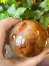 Load image into Gallery viewer, Carnelian sphere B- with sphere stand
