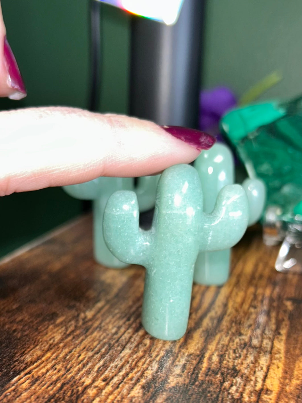 Green Aventurine Cactus