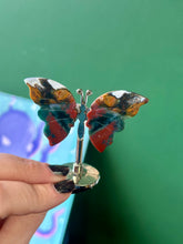 Load image into Gallery viewer, Red jasper butterfly on stand -Free shipping
