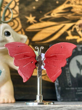 Load image into Gallery viewer, Red jasper butterfly on stand -Free shipping
