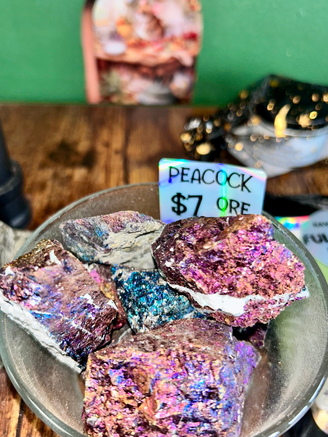 Large chunk peacock ore aka chalcopyrite