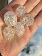 Load image into Gallery viewer, Fire &amp; Ice crackle quartz tumble

