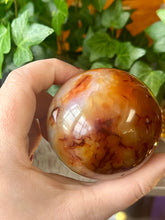 Load image into Gallery viewer, Carnelian sphere B- with sphere stand
