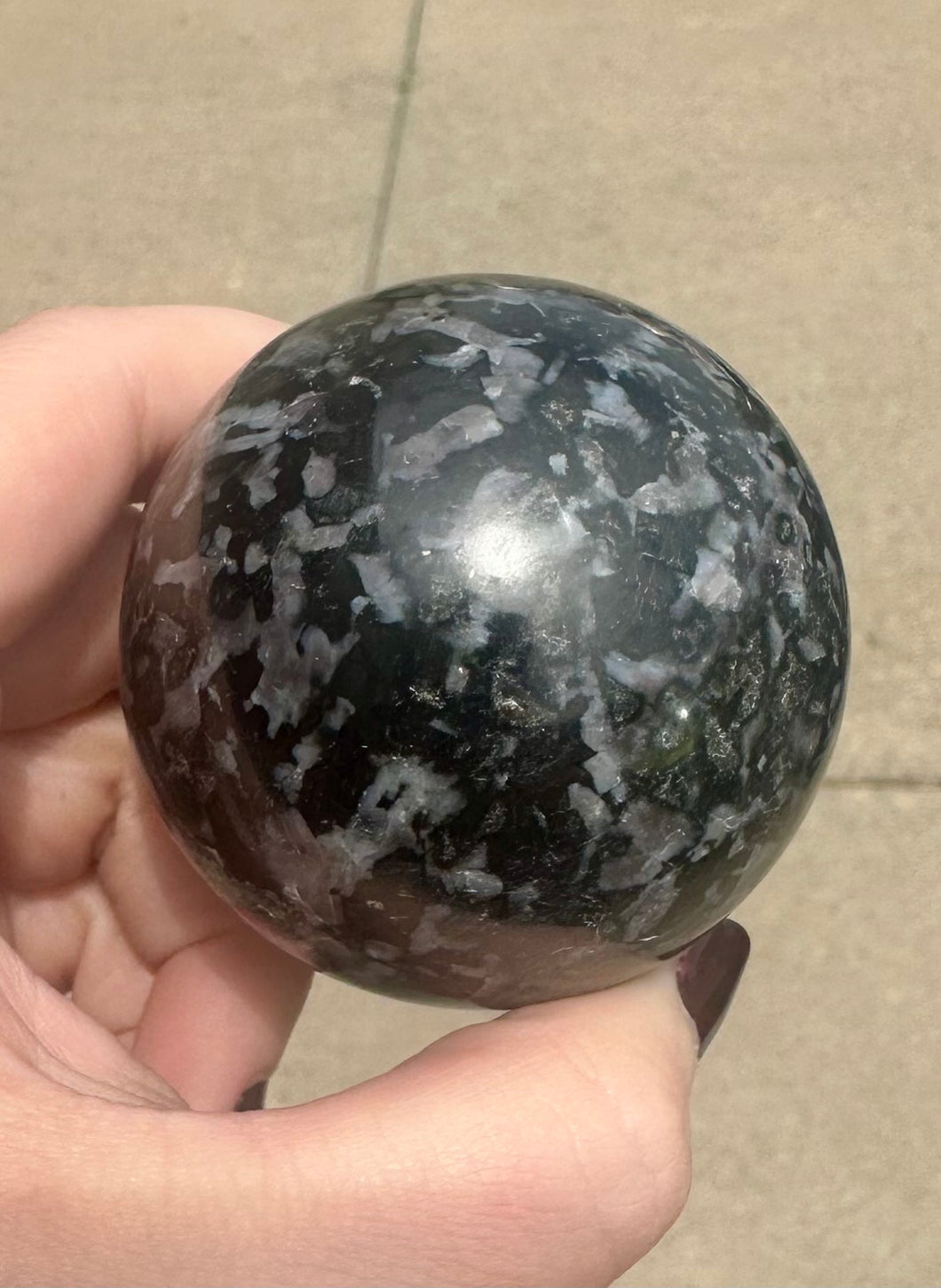 Indigo Gabbro Sphere aka Mystic Merlinite