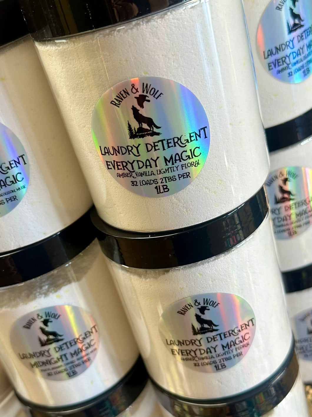 Laundry detergent- everyday magic, amber vanilla floral