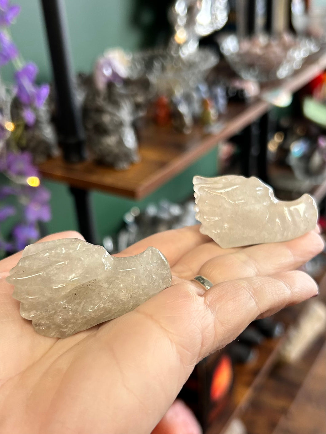 Smoky Quartz dragon head