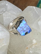 Load image into Gallery viewer, Rainbow Moonstone Size 5 handmade ring
