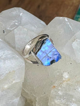 Load image into Gallery viewer, Rainbow Moonstone Size 5 handmade ring

