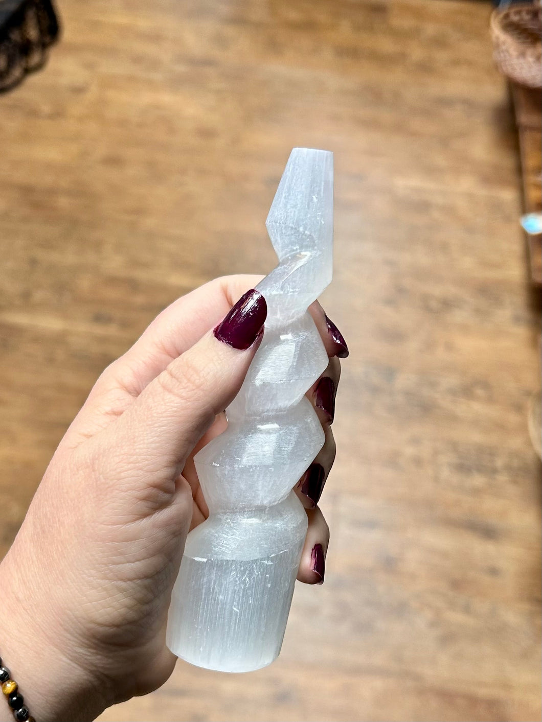Large selenite, a.k.a. satin spar spiral