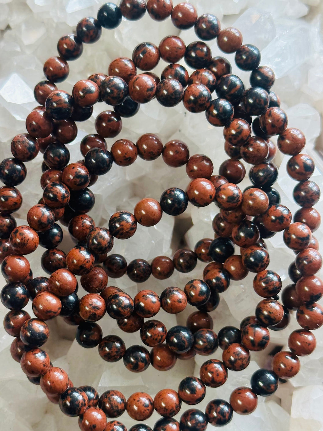 Mahogany obsidian bracelet