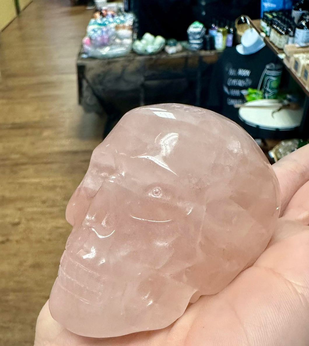 Rose Quartz large skull